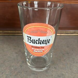 Buckeye Premium Beer pint glass